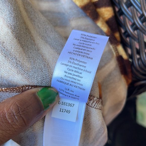 LulaRoe Brown Zebra Cardigan 2XL - Picture 6 of 7